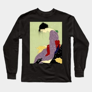 Kimono Girl reading Love letter Japanese Ukiyo-e Long Sleeve T-Shirt